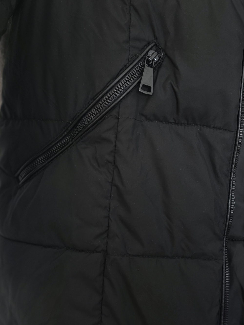SWISS TECH Black Quilted Long Puffer Winter Coat - Women's - 36" Long - Picture 3 of 8